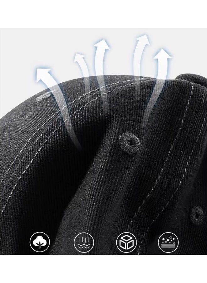 Baseball Cap in Black，Classic, Versatile, Stylish and Comfortable  - Image 2
