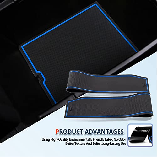 RUIYA حصيرة فتحة الباب لسيارة كيا سبورتاج 2023+ ملحقات حصيرة داخلية 2023+ إدراج حامل الأكواب لسيارة كيا سبورتاج مركز التحكم حصيرة متوافقة مع كيا سبورتاج 2023 2024 2025 (14 قطعة/مجموعة) - Image 5