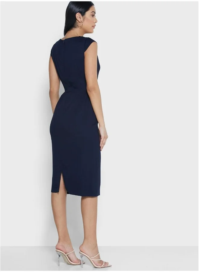 GANT Cowl Neck Shift Dress