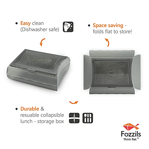Fozzils Snapfold Fold Box Light Grey/Grey - Image 3