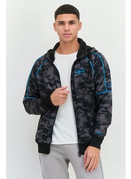 CROSSHATCH Men Camouflage Hooded Jackets, Back Combo  - Image 1