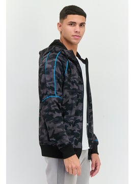 CROSSHATCH Men Camouflage Hooded Jackets, Back Combo  - Image 2