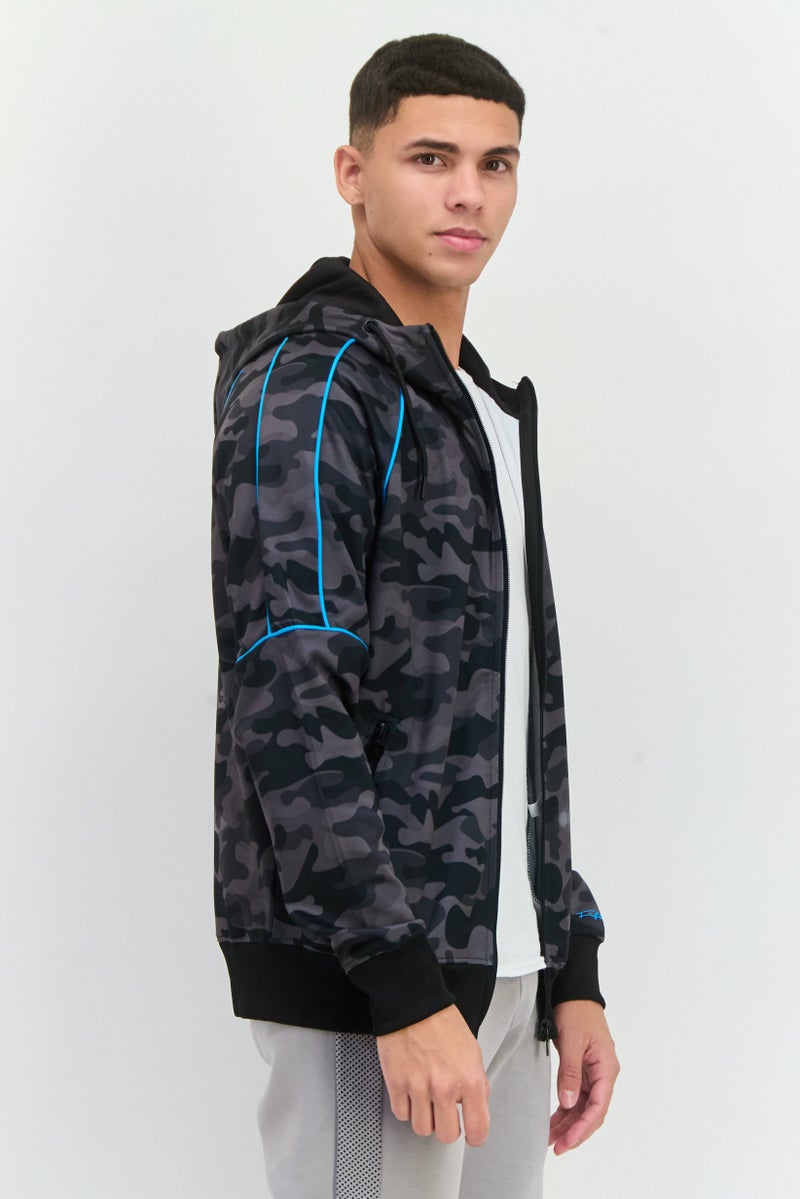 CROSSHATCH Men Camouflage Hooded Jackets, Multicolor - Image 2