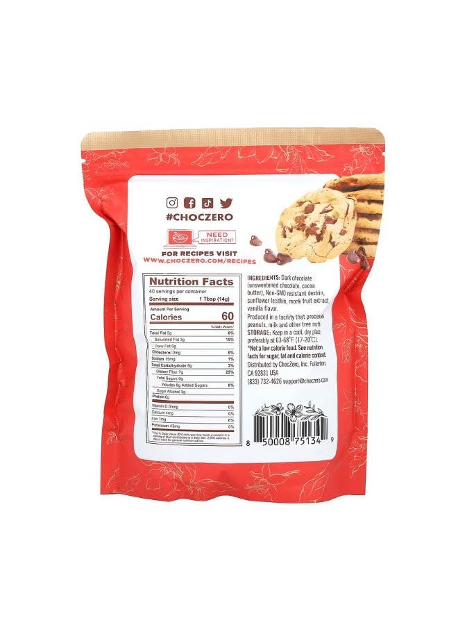 CHOCZERO Baking Chips Dark 20 oz 560 g - Image 2