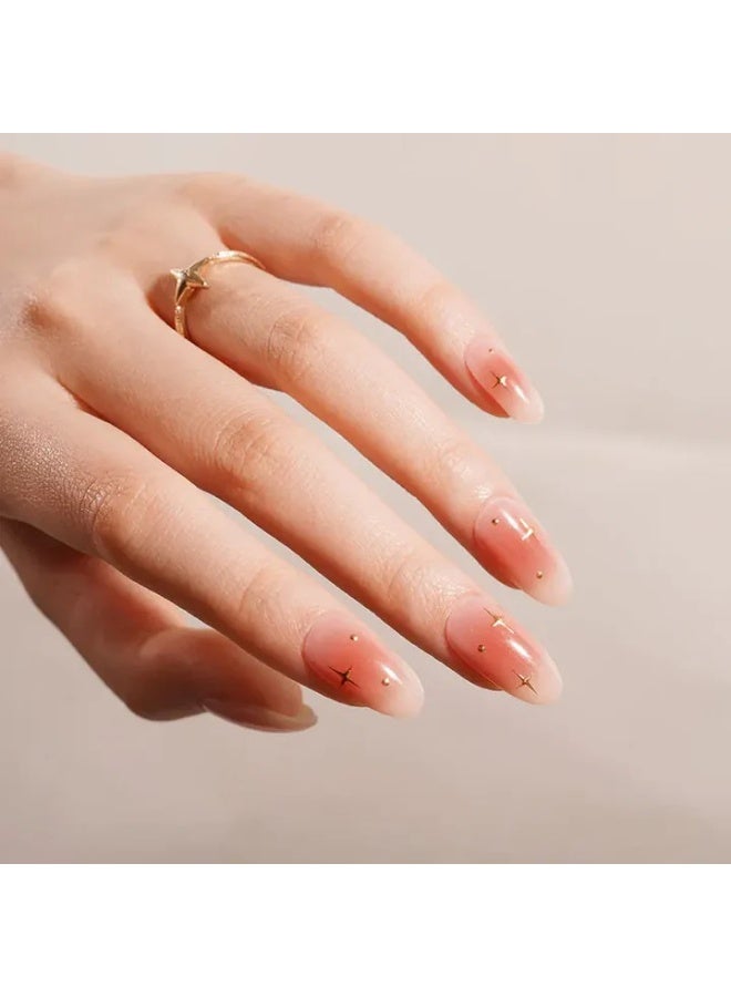 Semi-Cured Gel Nail Wraps – Salon Quality Manicure – 20 Strips + File + Wooden Stick – Easy Apply & Remove - Image 5