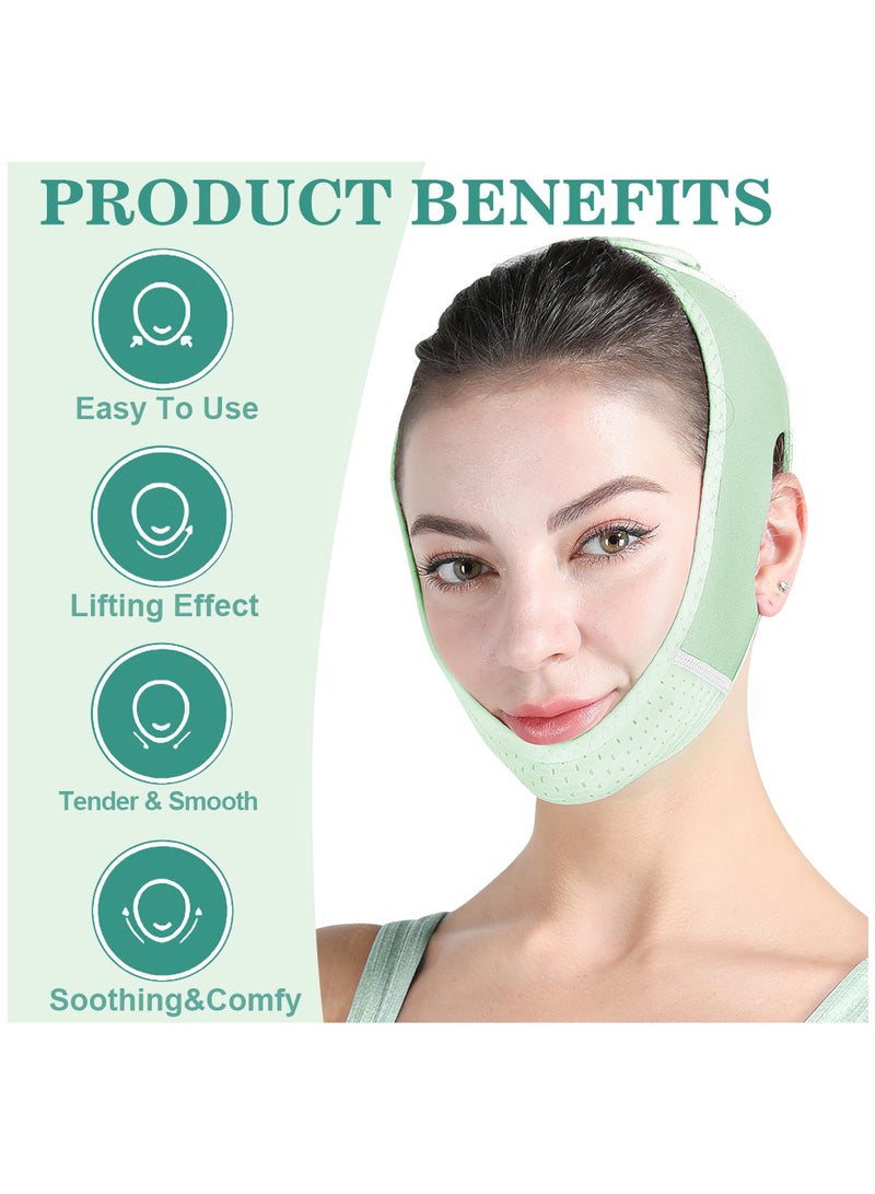 SOLARAE V-Shaped Face Lifting Belt with Breathable Vents, Comfortable Chin Up Bandage Strap for Facial Lifting and Shaping, Enhancing Your Facial Contours and Definition. - Image 3