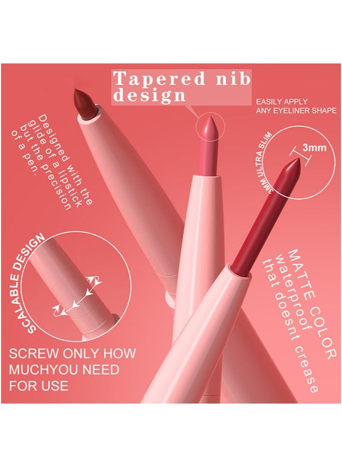 Best-Selling 12-Piece Velvet Matte Lip Liner Set. Easy To Apply, It Can Outline Your Lips. Nude Lipstick, Lip Gloss Pen. Natural, Moisturizing, Not Prone To Fading, Easy To Color, Natural And Three-Dimensional. - Image 5