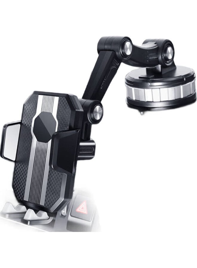 Ornaments Huashi Car Phone Holder, Suction Cup Mount For In-Car Navigation, Fixed Support Bracket For Trucks, Anti-Shake Mount For Excavators - Image 3