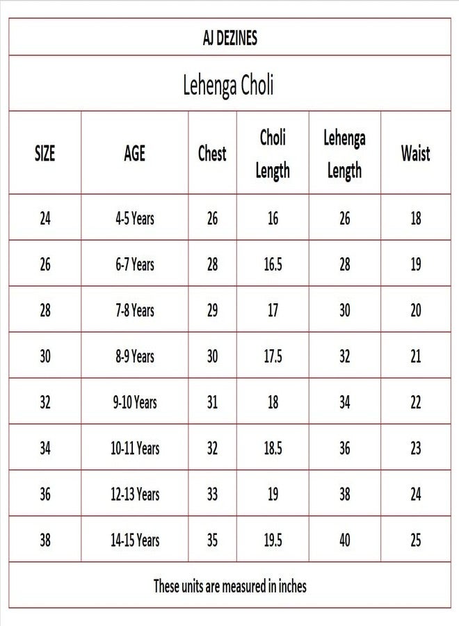 AJ DEZINES Kids Ethnic Wear Jacquard Brasso Printed Sleeveless Yellow Lehenga Choli Set For Girls (G-LH11-YELLOW-38) - Image 3