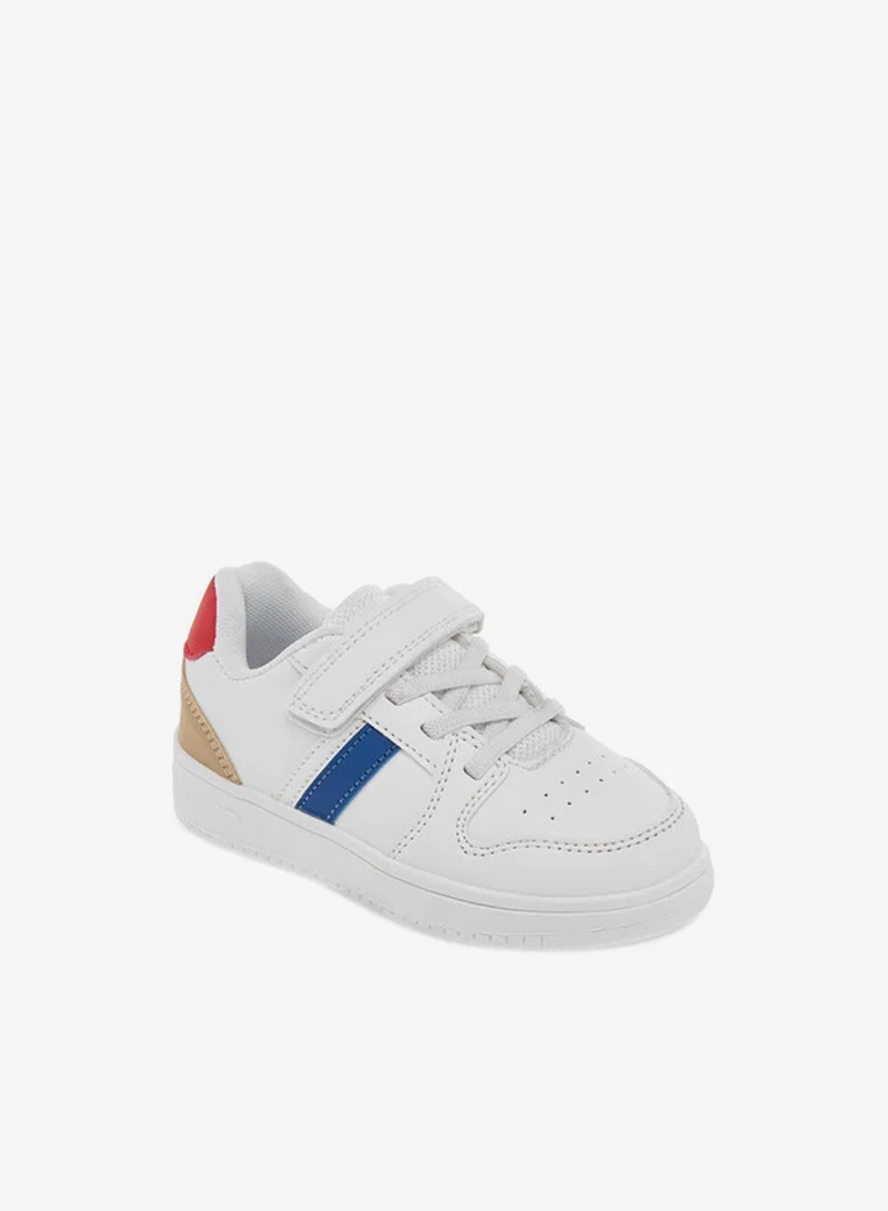 LBL by Shoexpress Boys Colourblock Sneakers with Hook and Loop Closure