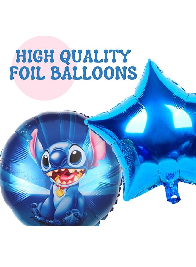 Lilo & Stitch 5 piece Stitch shaped aluminum film balloon decoration set - Image 3