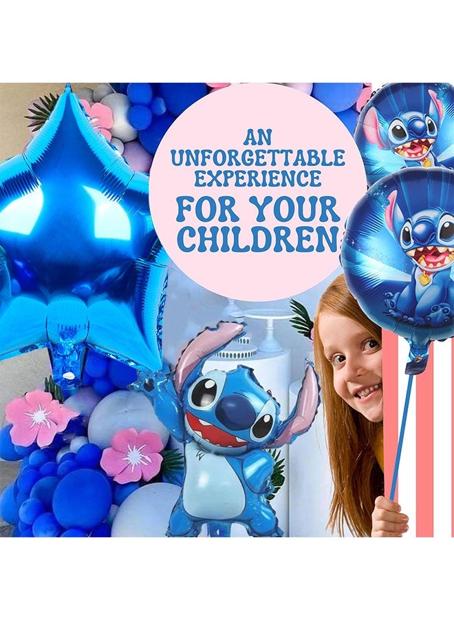 Lilo & Stitch 5 piece Stitch shaped aluminum film balloon decoration set - Image 5