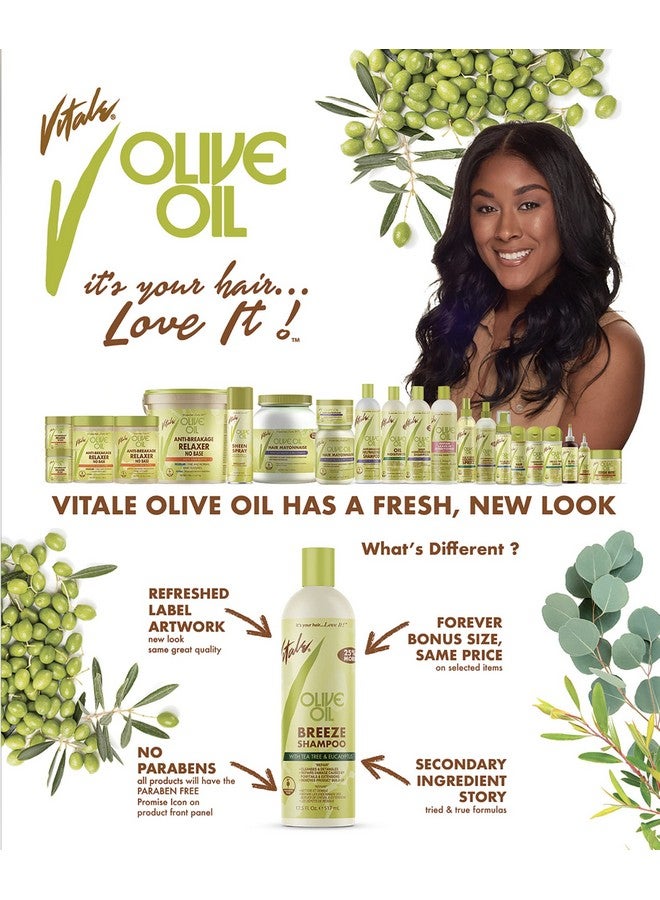 VITALE Olive Oil Breeze Shampoo 14 Oz - Image 4