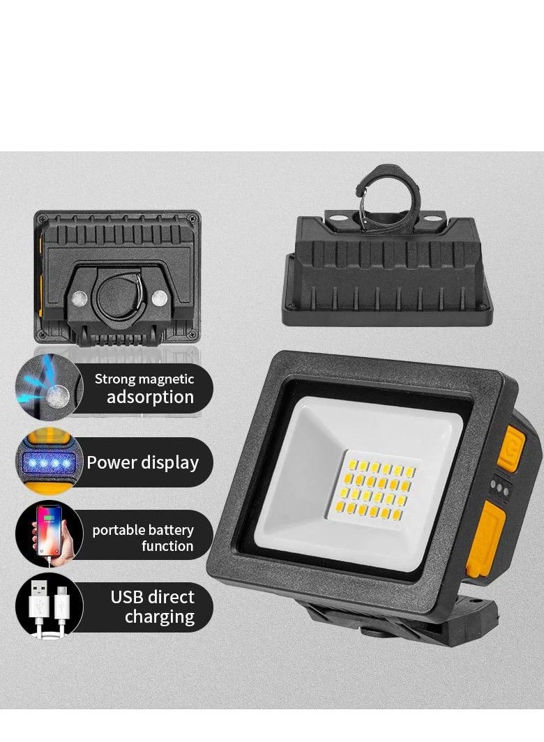 LED light for trips and picnics LED rechargeable high brightness, rechargeable via USB input, battery lasts longer - Image 2