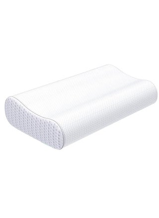 Cervical Orthopedic Memory Foam Pillow Standard Size Neck & Back Support Pillow for Sleeping with Removable Zipper Cover (23” L x 13.8” W x 4” H | Color: White | 2pcs Set - pzsku/Z4B9625C86A48E497F710Z/45/_/1713686889/42e160e1-6a05-4b8e-9c58-441d13eaa3d1