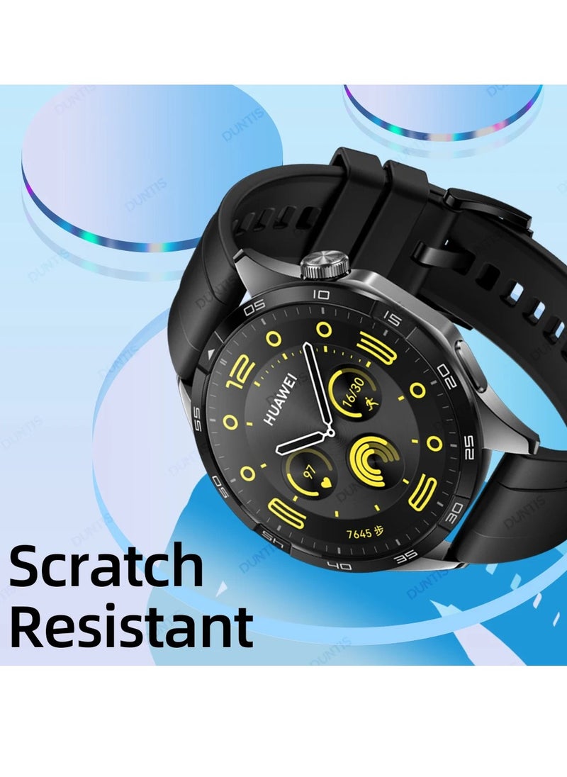 HEXABEX - Huawei Watch GT5 46MM/GT4 46MM Screen Protector, Full Cover 3D Curved Screen Protector for Huawei Watch GT5 46MM/GT4 46MM Black/Clear - Image 1