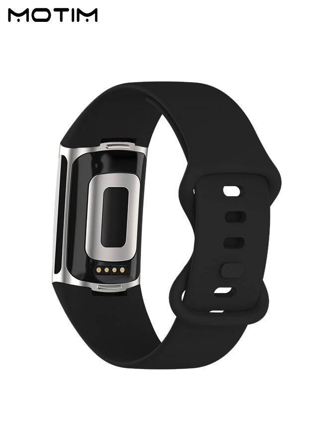Motim 3 Pack Silicone Replacement Strap for Fitbit Charge 6/Fitbit Charge 5 M/L, Sport Watchband Accessories for Fitbit Charge 6/5 Band  - Image 2