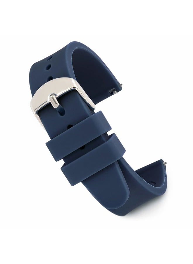 Speidel Replacement 14mm Scrub Silicone Watchband for Nurses, Doctors, Students in Navy - Image 1