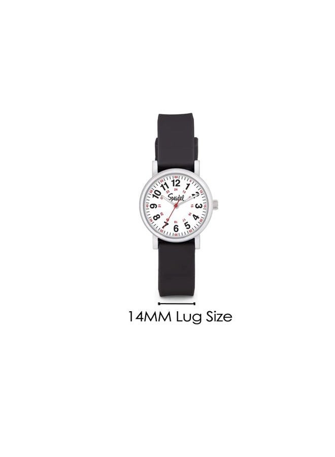 Speidel Replacement 14mm Scrub Silicone Watchband for Nurses, Doctors, Students in Navy - Image 4