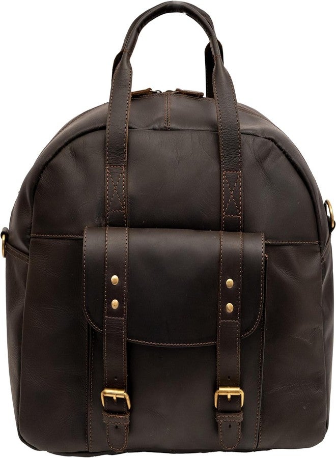 NATURALS EXPORT Premium Brown Leather Duffle Travel Bag - Stylish Weekender Luggage for Men and Women - Large Carry-On Tote with Adjustable Shoulder Strap - Handcrafted Overnight Bag for Gym 16 Inch - Image 1