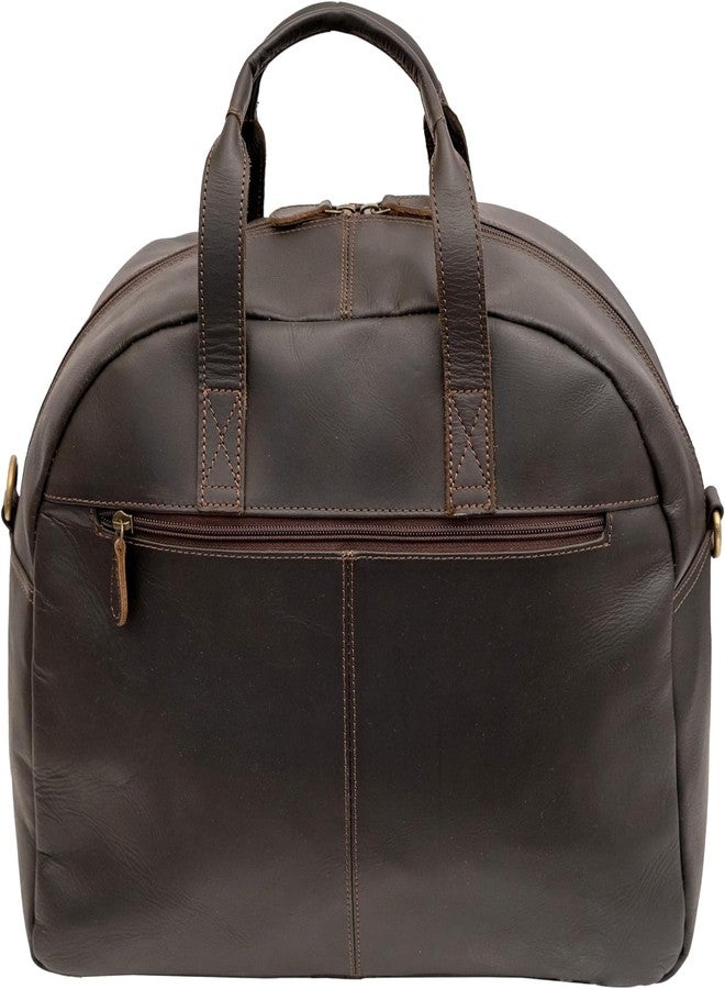 NATURALS EXPORT Premium Brown Leather Duffle Travel Bag - Stylish Weekender Luggage for Men and Women - Large Carry-On Tote with Adjustable Shoulder Strap - Handcrafted Overnight Bag for Gym 16 Inch - Image 3