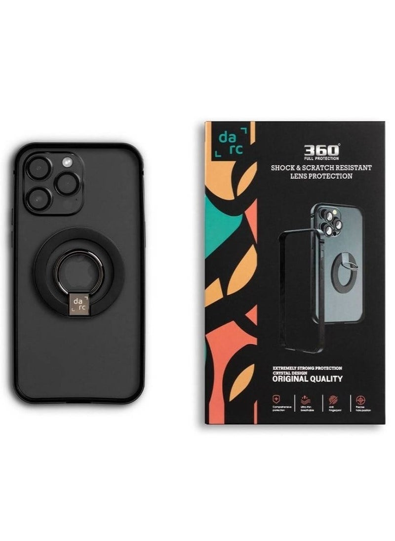 darc iPhone 15 Pro Max 3-in-1 Frame + Camera Protection + MagSafe Grip Black  - Image 2