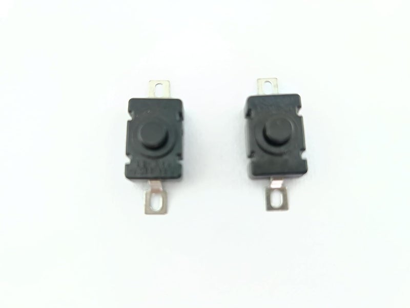advancedestore advancedstore 2pin Push Button Switch Pressing Switch Pack of 2PcsTerminal Black - Image 1