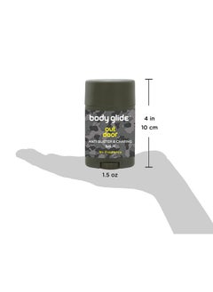 BodyGlide Body Glide Outdoor Anti Chafe Balm 1.5oz: Fragrance free anti chafing stick trusted in basic training, endurance sports & everyday life. Use on neck, shoulders, chest, butt, groin, thighs & feet  - Image 3