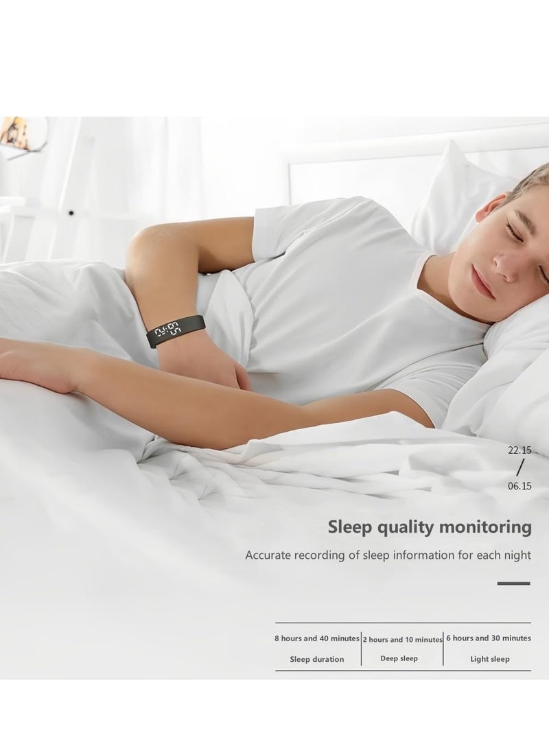 Captaintech Digital Sports Watch Fitness Tracker without Smartphone No Bluetooth APP USB Charge Pedometer Wristwatch Suitable for Mens Womens High School Students Teenagers Teens - Image 5