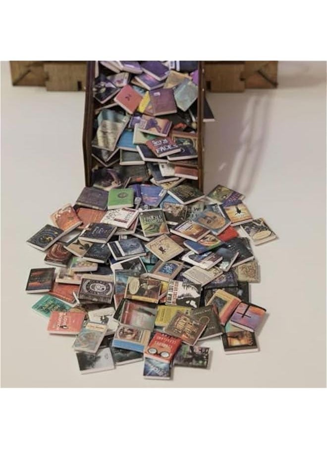 Generic - Books Doll House Decoration, Miniatures Books Library, 200 Miniature Books Model Doll House Accessories, Minibooks, Non-Repeating Miniature Books Library Bookshelf Fillers Books Doll - Image 1