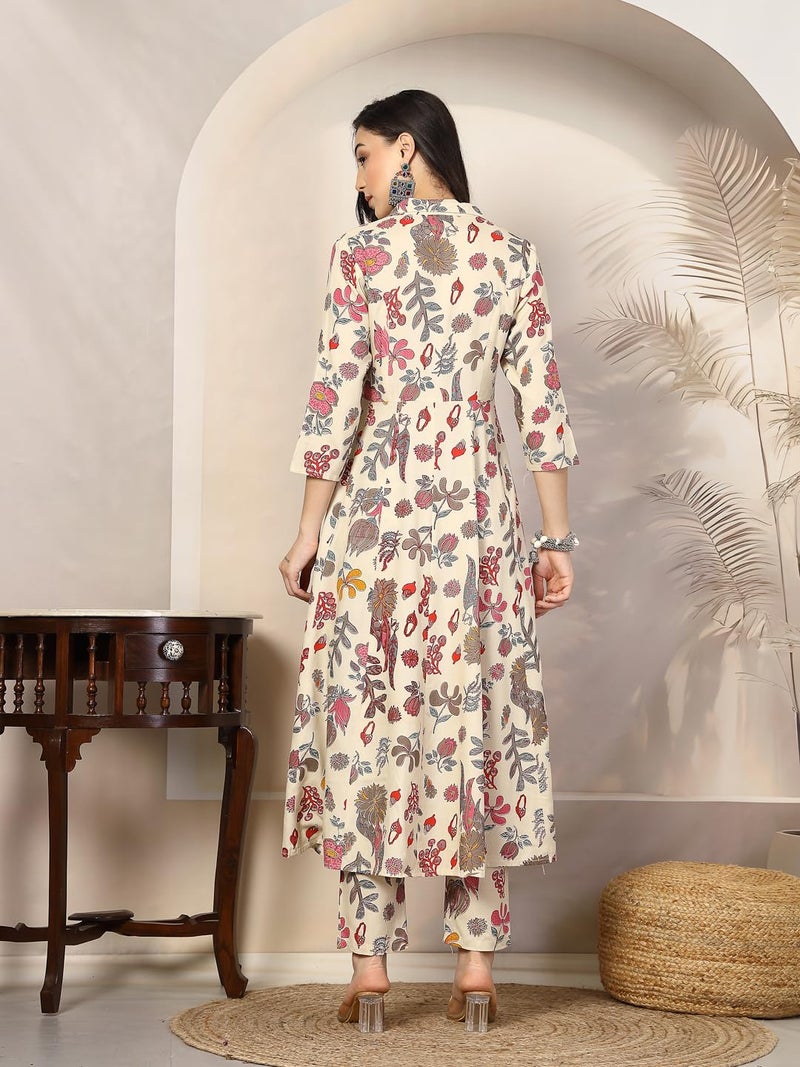 Stylum Women Floral Printed Rayon Kurta Pant Set - Image 2