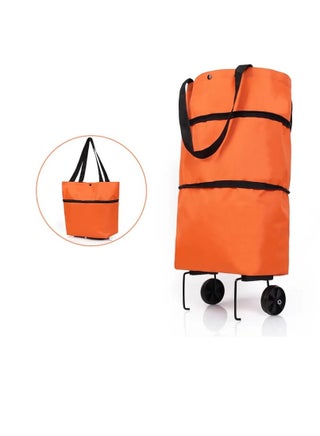 New Foldable Shopping Bag Pull Cart Trolley Bag with Wheels Convenient Shopping Bags Reusable Grocery Bags Storage Shopper Bags - pzsku/Z4B966568D2CD0978407AZ/45/_/1705834963/6257d5a0-5a69-4221-8a37-93caf15fe973