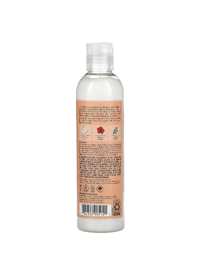 SheaMoisture, Kids 2-In-1 Curl & Shine Shampoo & Conditioner, Coconut & Hibiscus, 8 fl oz (237 ml) - Image 2