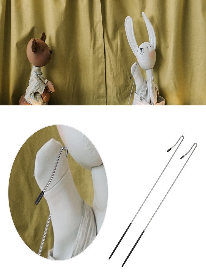 Amviner 16 Inches Puppets Arm Control 2pcs, Metal Rod Puppet Accessrioes - Image 4