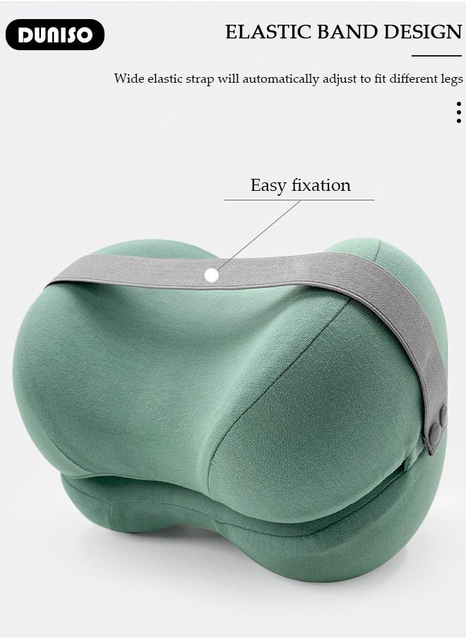DUNISO - Leg and Knee Foam Support Pillow for Side Sleepers,Memory Foam Pillow Knee Pillows for Hip Pain, Lower Back Pain Relief, Side Sleeper Pillows for Adults, Leg Pillow with Washable Cover - Image 1