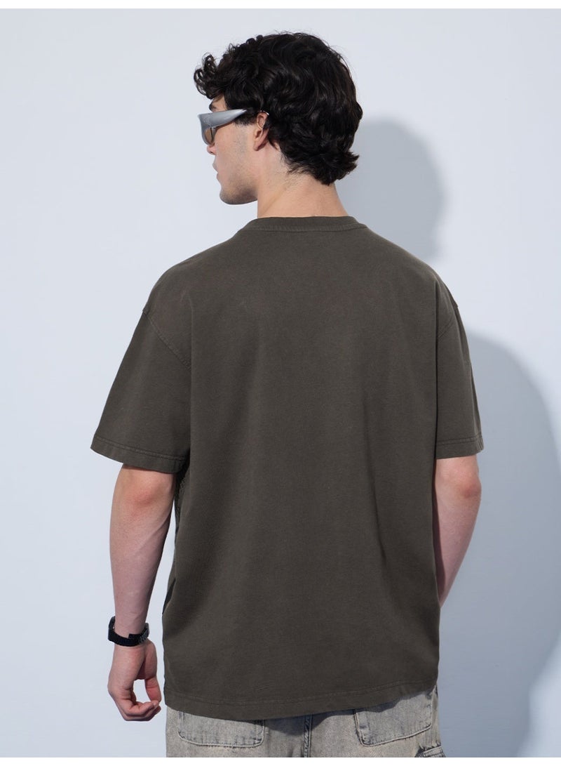 The Souled Store Batman: Dark Knight Men and Boys Short Sleeves Round Neck Graphic Printed Cotton Oversized Fit Breathable Lightweight All-Season T-Shirt - Image 3