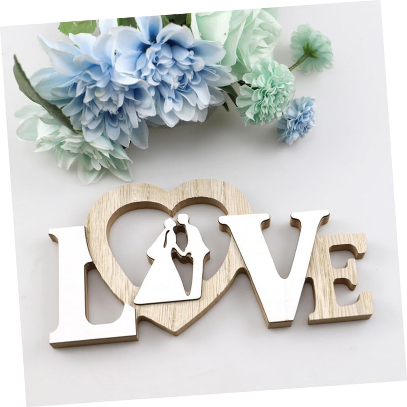 Wooden Love Letter Decoration Wedding Photo Props Alphabet Ornament for Home Garden Event Decor - Image 4