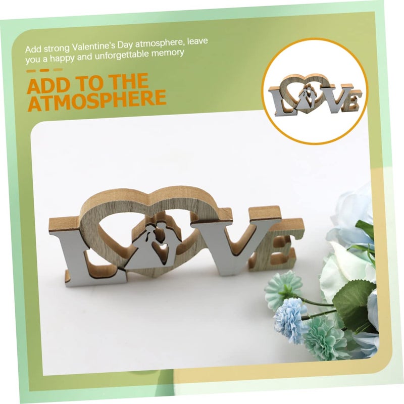 Wooden Love Letter Decoration Wedding Photo Props Alphabet Ornament for Home Garden Event Decor - Image 5