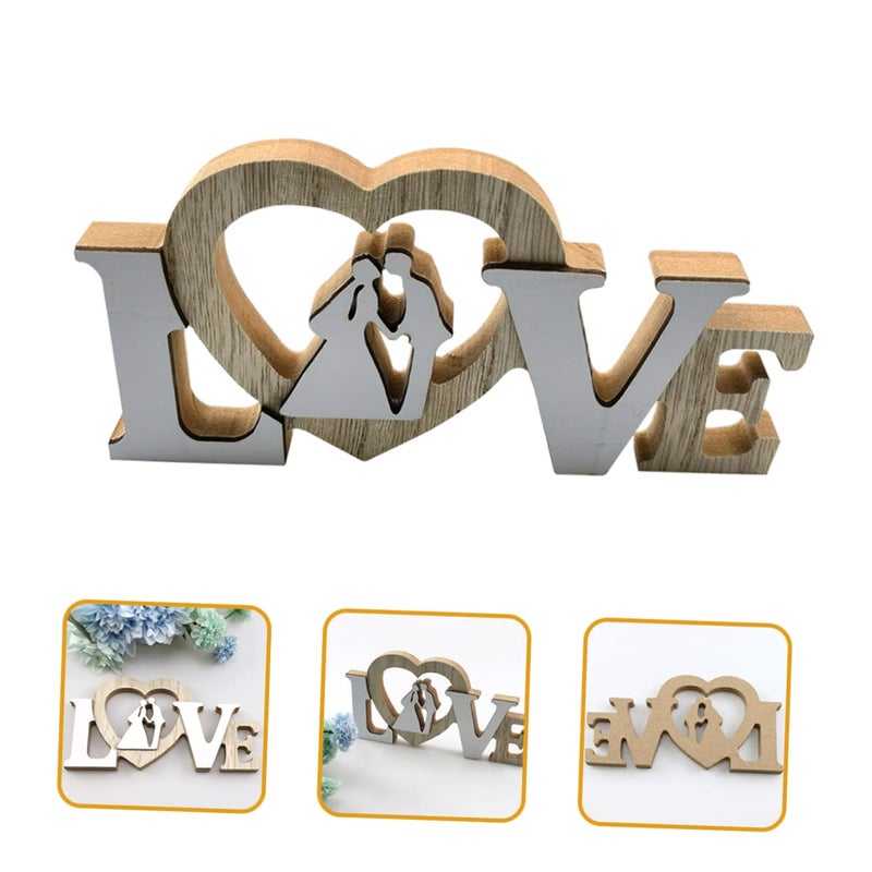 Wooden Love Letter Decoration Wedding Photo Props Alphabet Ornament for Home Garden Event Decor - Image 3