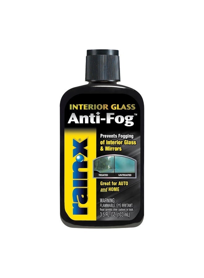 Rain-X Interior Glass Anti Fog Solution 103ml Car Windshield Mirror Defogger Liquid Improves Visibility Prevents Fogging for Auto Home Marine Use - Image 1