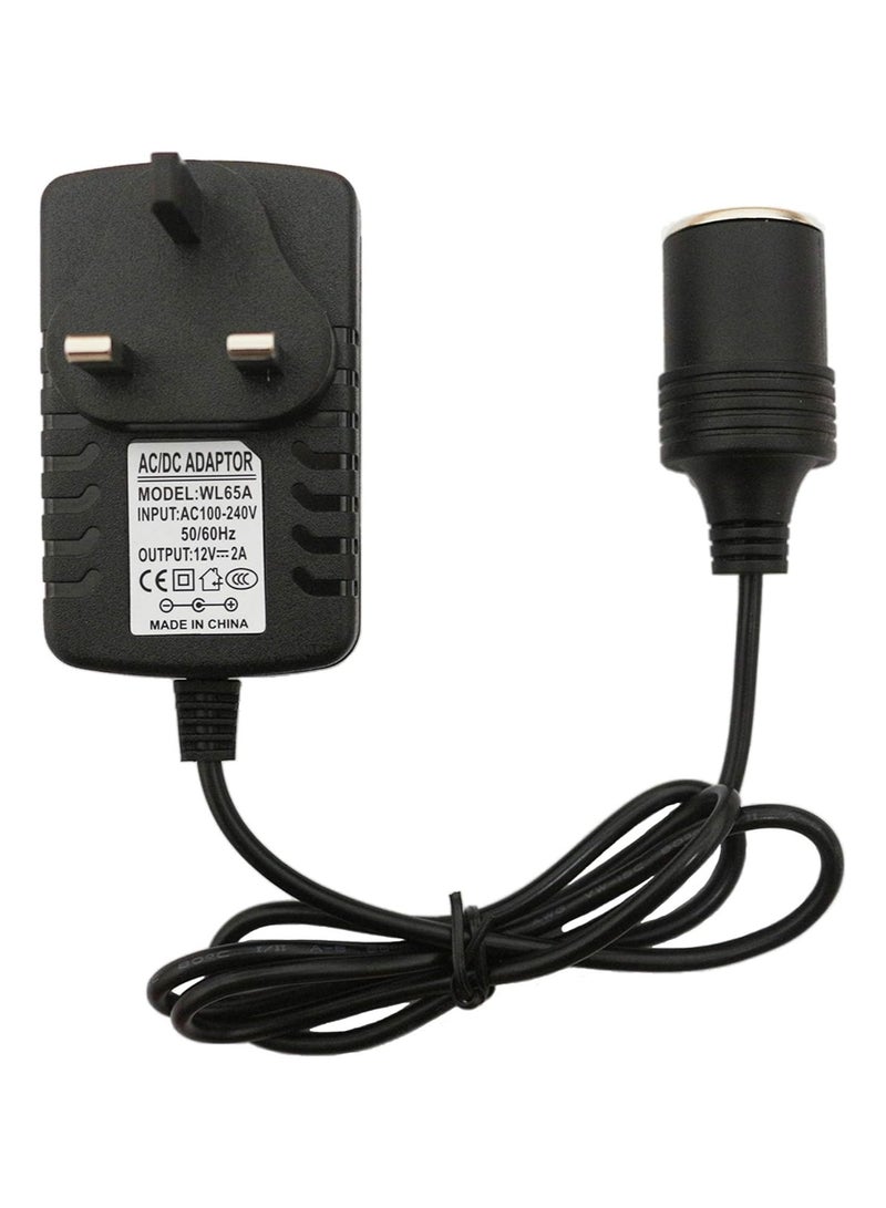 KOWVOWZ Car Power Inverters Car Plug Adapter 2A 240V AC Mains to 12V DC Car Converter Cigarette Lighter Socket Voltage Converter Power Adapter Power UK Plug - Image 1