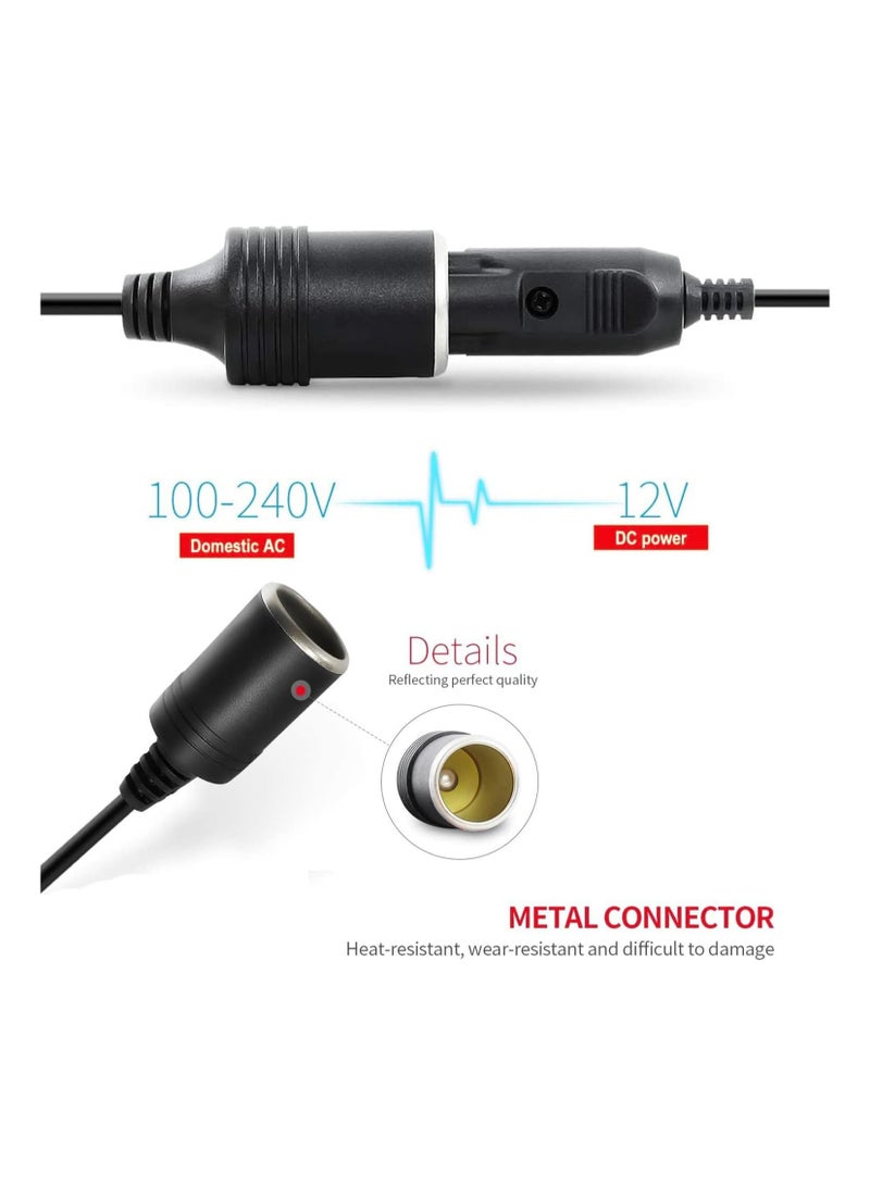 KOWVOWZ Car Power Inverters Car Plug Adapter 2A 240V AC Mains to 12V DC Car Converter Cigarette Lighter Socket Voltage Converter Power Adapter Power UK Plug - Image 4