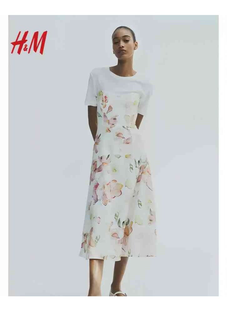 H and M - HM Women's New Loose Lightweight Comfortable And Fashionable Dress - Image 1