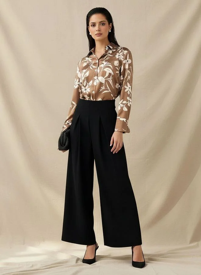 Splash FAV Floral Print Regular Fit Shirt with Collar