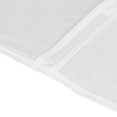 NILKANTH® Transparent Plastic Hanging Garment Bag – Dustproof, Moisture & Insect-Proof Clothes Cover with Zipper, Universal Size for Closet, Travel, Suit & Coat (110X60X30 cm)– 1 Pack - Image 5