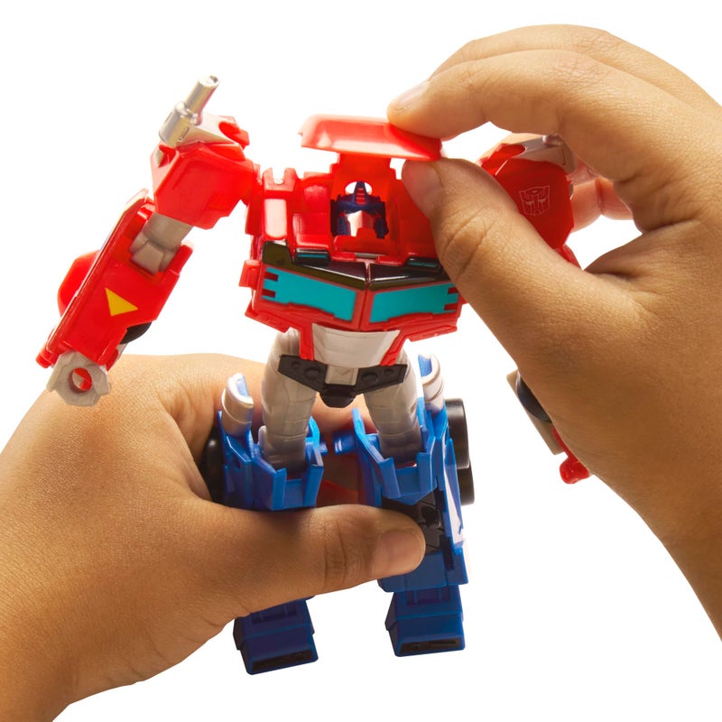 TRANSFORMERS تمثال العمل أوبتيموس برايم من ترانسفورمرز برايم تشانجرز، يتحول من لعبة روبوت إلى لعبة شاحنة، للأعمار 6 سنوات فما فوق - Image 4