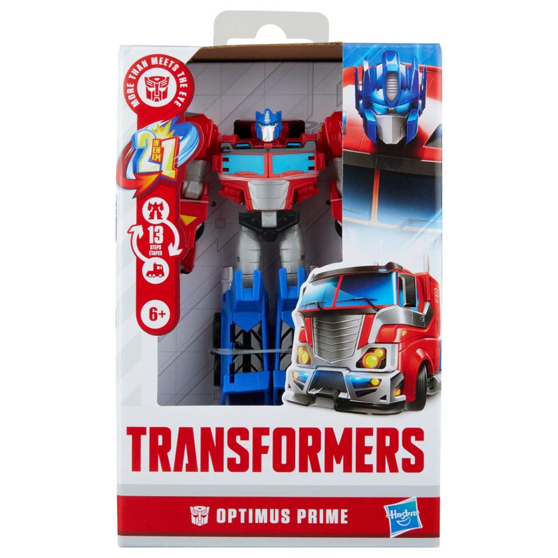 TRANSFORMERS تمثال العمل أوبتيموس برايم من ترانسفورمرز برايم تشانجرز، يتحول من لعبة روبوت إلى لعبة شاحنة، للأعمار 6 سنوات فما فوق - Image 2