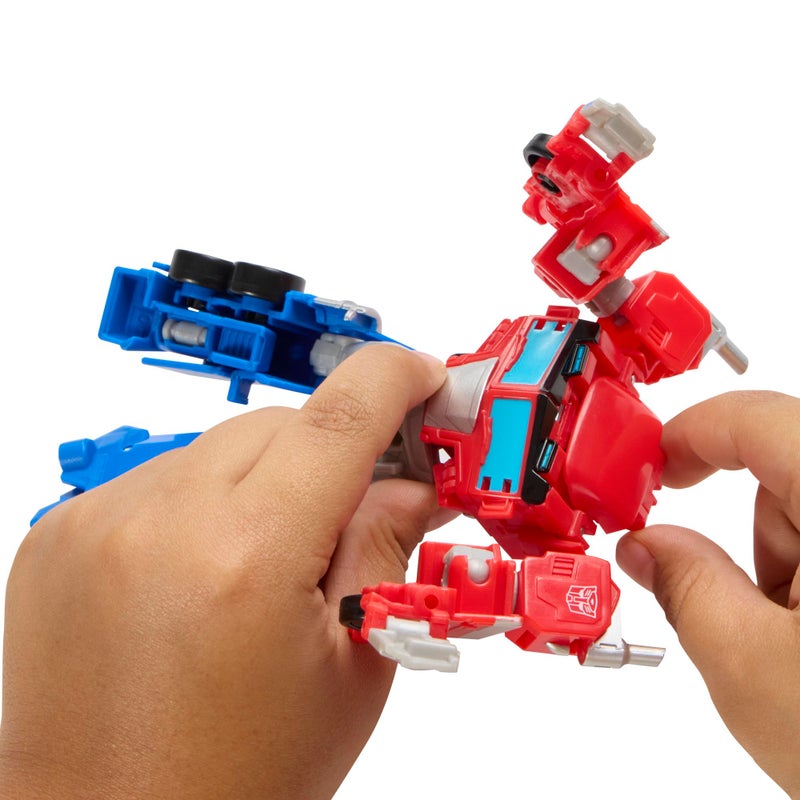 TRANSFORMERS تمثال العمل أوبتيموس برايم من ترانسفورمرز برايم تشانجرز، يتحول من لعبة روبوت إلى لعبة شاحنة، للأعمار 6 سنوات فما فوق - Image 5