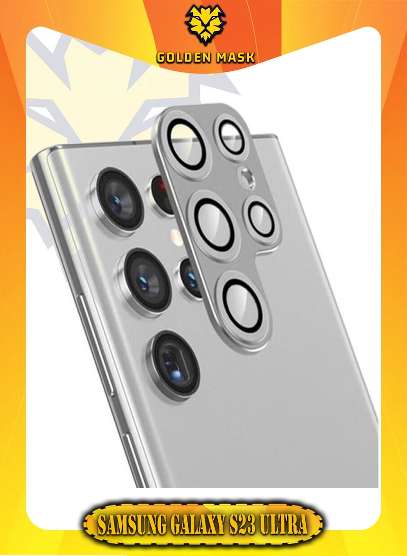 GOLDEN MASK For Samsung Galaxy S23 Ultra Camera Lens Protective Screen (Silver) - Image 1