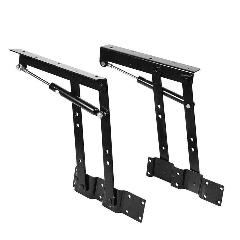 Liineparalle 1 Pair Folding Lift up Top Furniture Hinge Practical Lift Up Coffee Table Mechanism Hardware Fitting Hinge Spring Standing Desk Frame  - Image 1